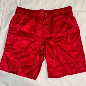 D&G Men Logo Swim Shorts - Red Size 3